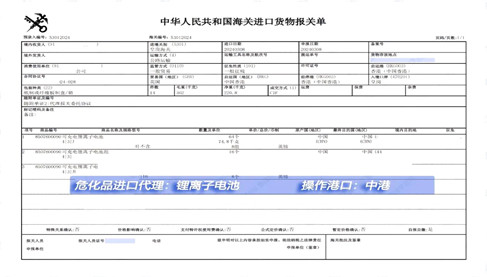 進口鋰電池案例